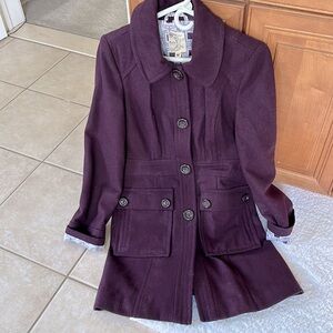 Tulle wool jacket women medium